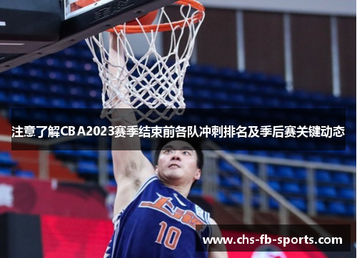 注意了解CBA2023赛季结束前各队冲刺排名及季后赛关键动态